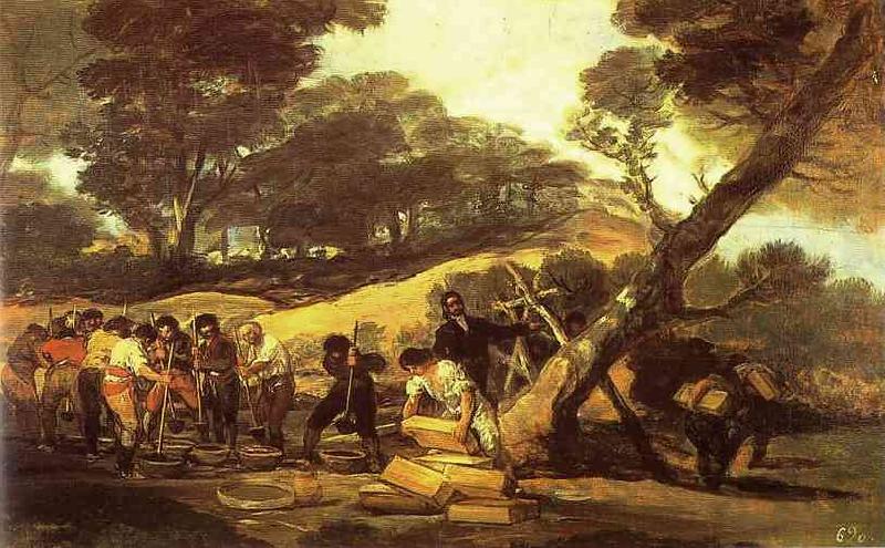 Francisco Jose de Goya Powder Factory in the Sierra. oil painting image